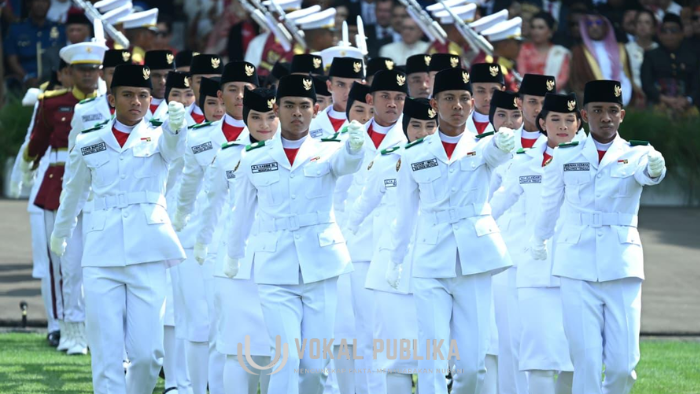 Paskibraka 2025 Bangga Kibarkan Merah Putih di Hadapan Presiden Prabowo